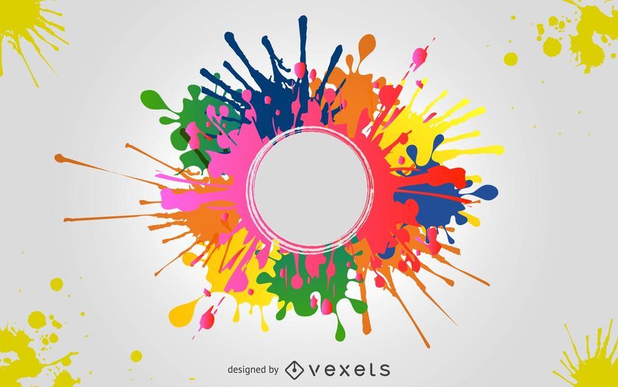 Artistic Paint Splashes Background Artistic Paint Splashes Background