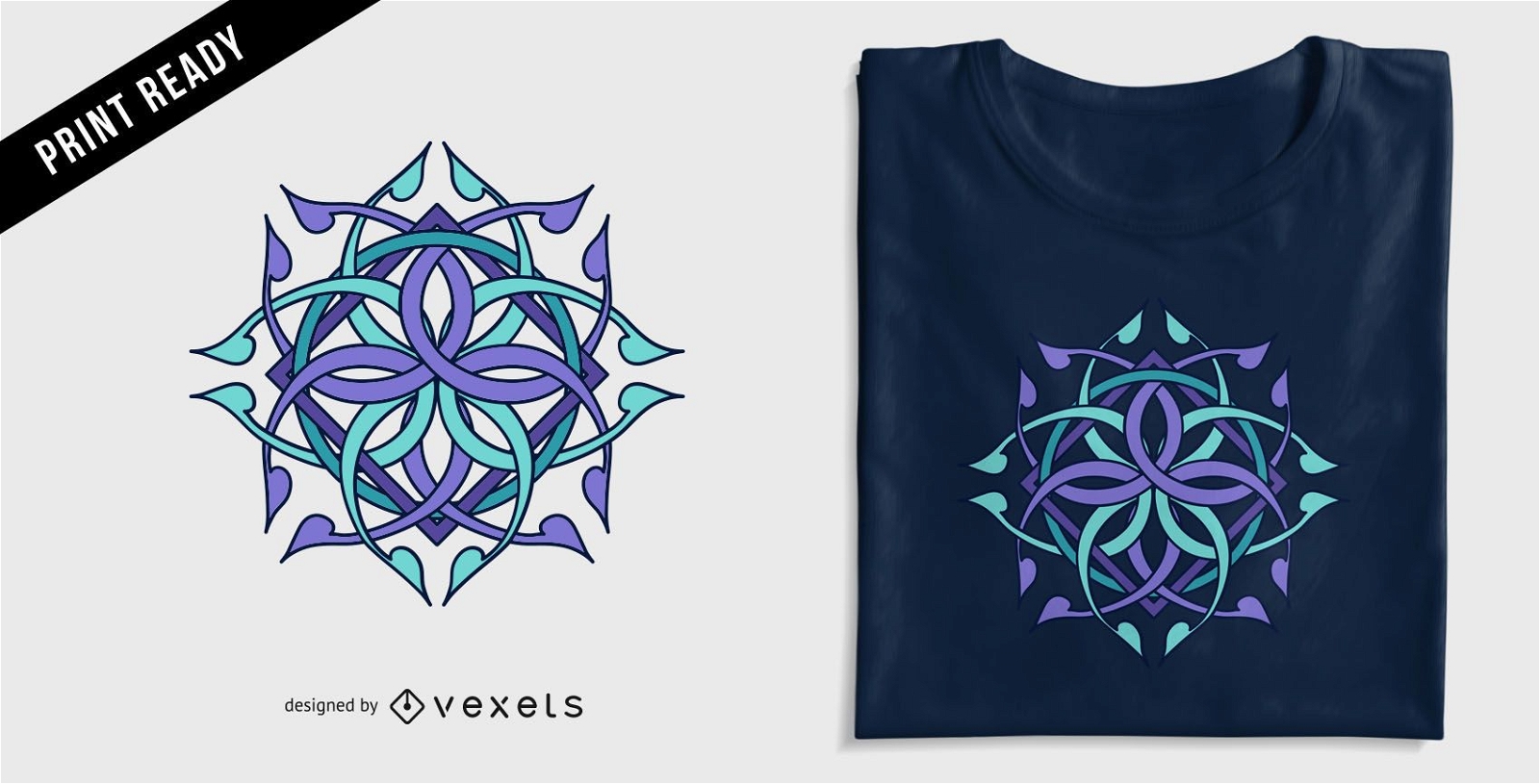 Abstract Geometric T-shirt Design