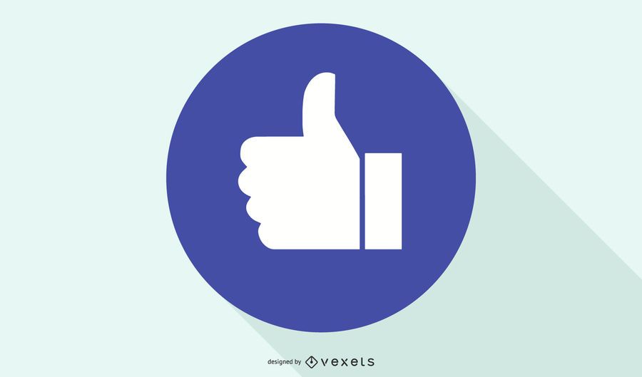 Facebook gosta de mão Facebook gosta de mão