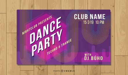 Flyer Vorlage für Nachtparty
