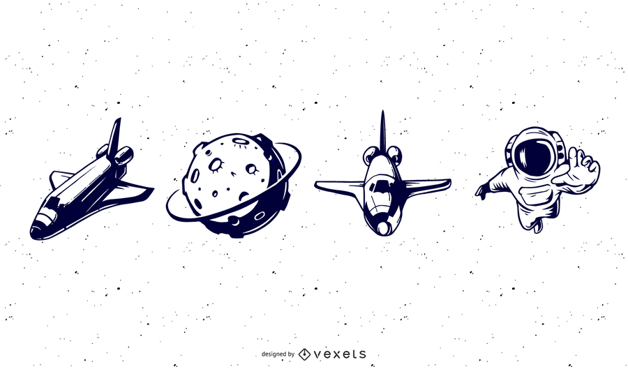 Happy Space Vector Pack Happy Space Vector Pack