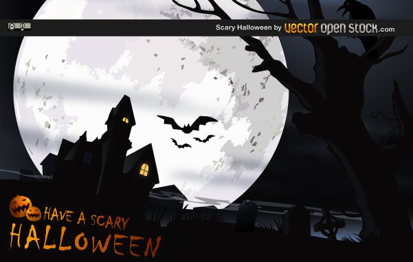 Scary Halloween vector design