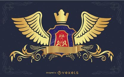 Vector Heraldry Shield.