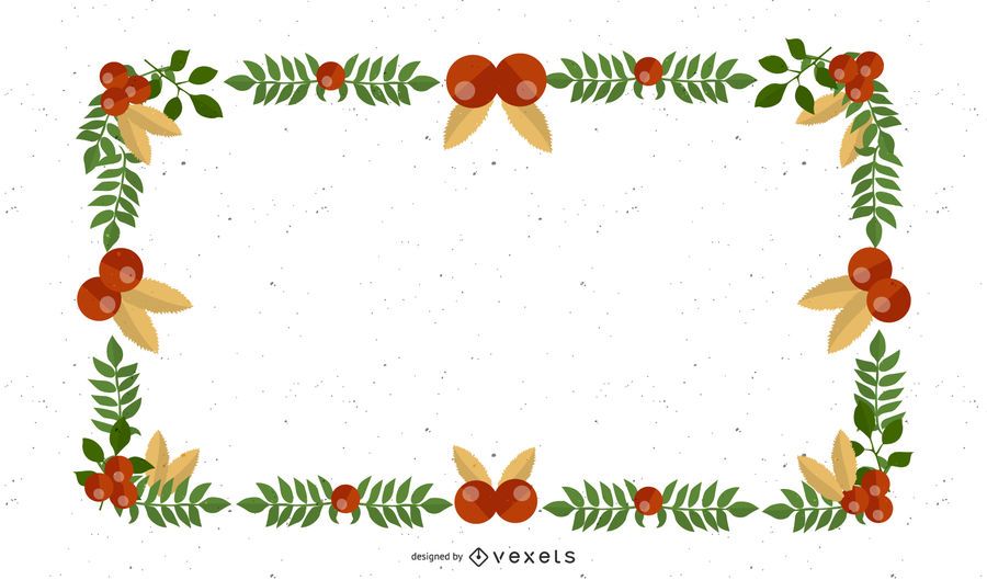 Diseño de navidad en esquina y borde. Diseño de navidad en esquina y borde.
