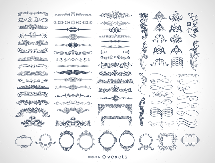 85 kostenlose Vintage Vector Ornamente 85 kostenlose Vintage Vector Ornamente