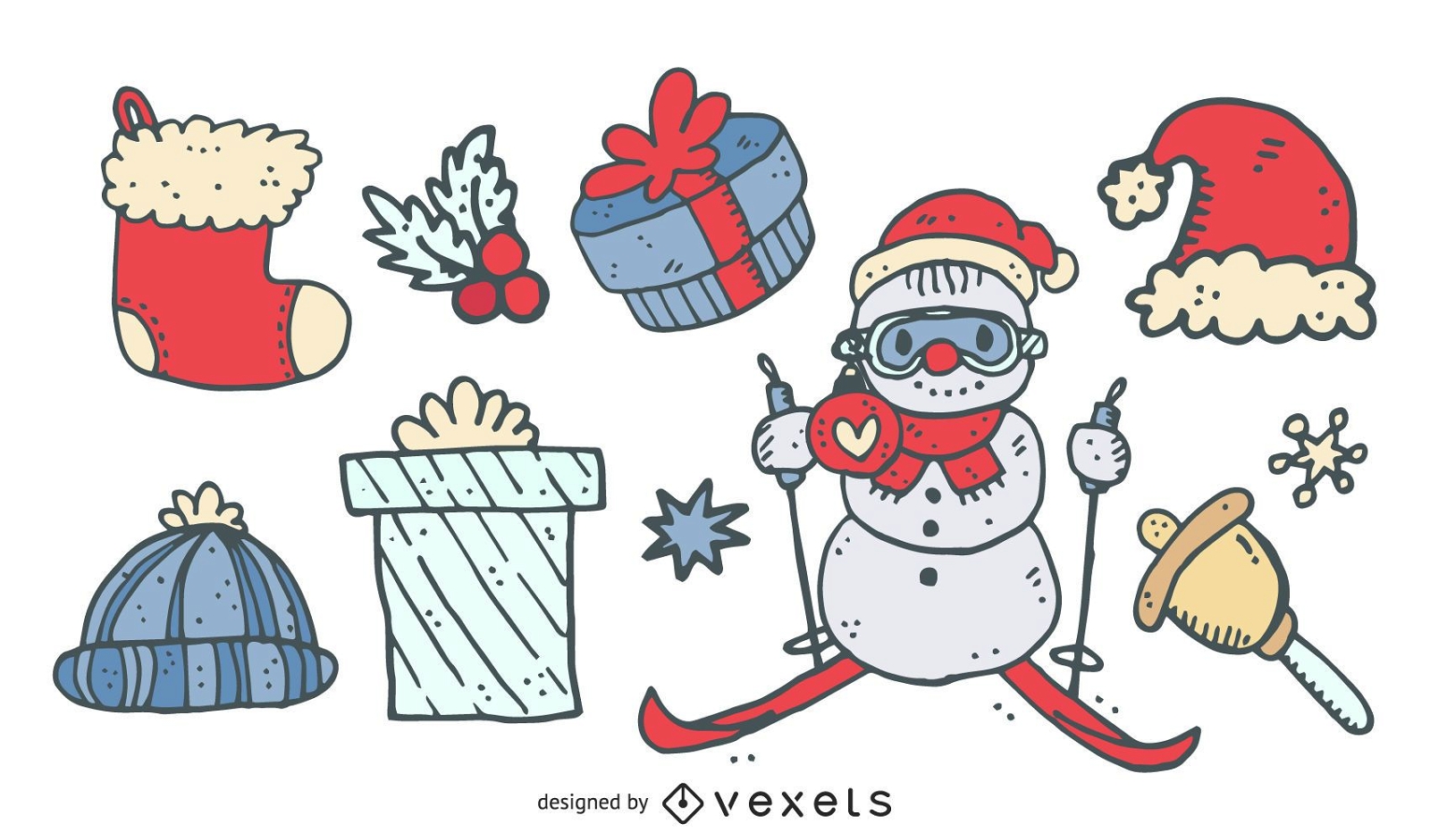 Christmas Cartoon Elements Collection