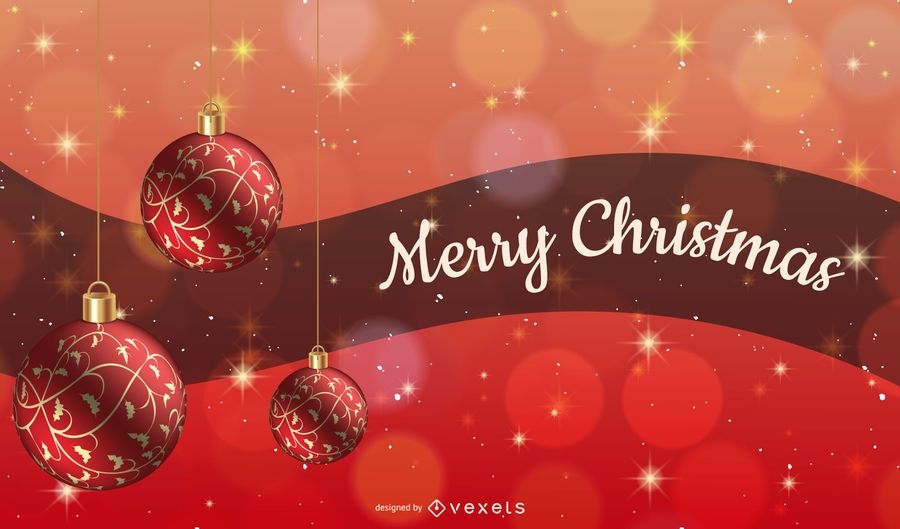 Merry Christmas Sparkling Design - Vector Download