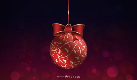 Ilustración de bola de Navidad