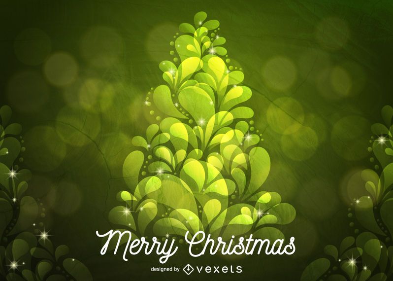 Abstract Green Christmas Tree Abstract Green Christmas Tree