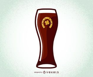 St. Patrick's Day Vector Beer Glass