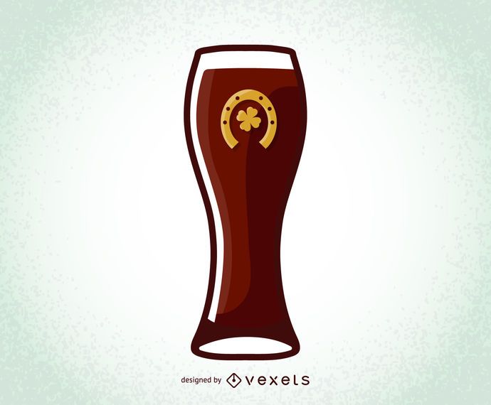 DÃa de San Patricio Vector Beer Glass DÃa de San Patricio Vector Beer Glass