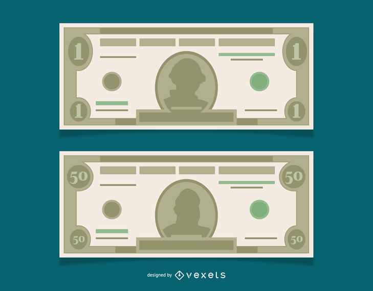 Vector Free Dollar Banknotes Vector Free Dollar Banknotes
