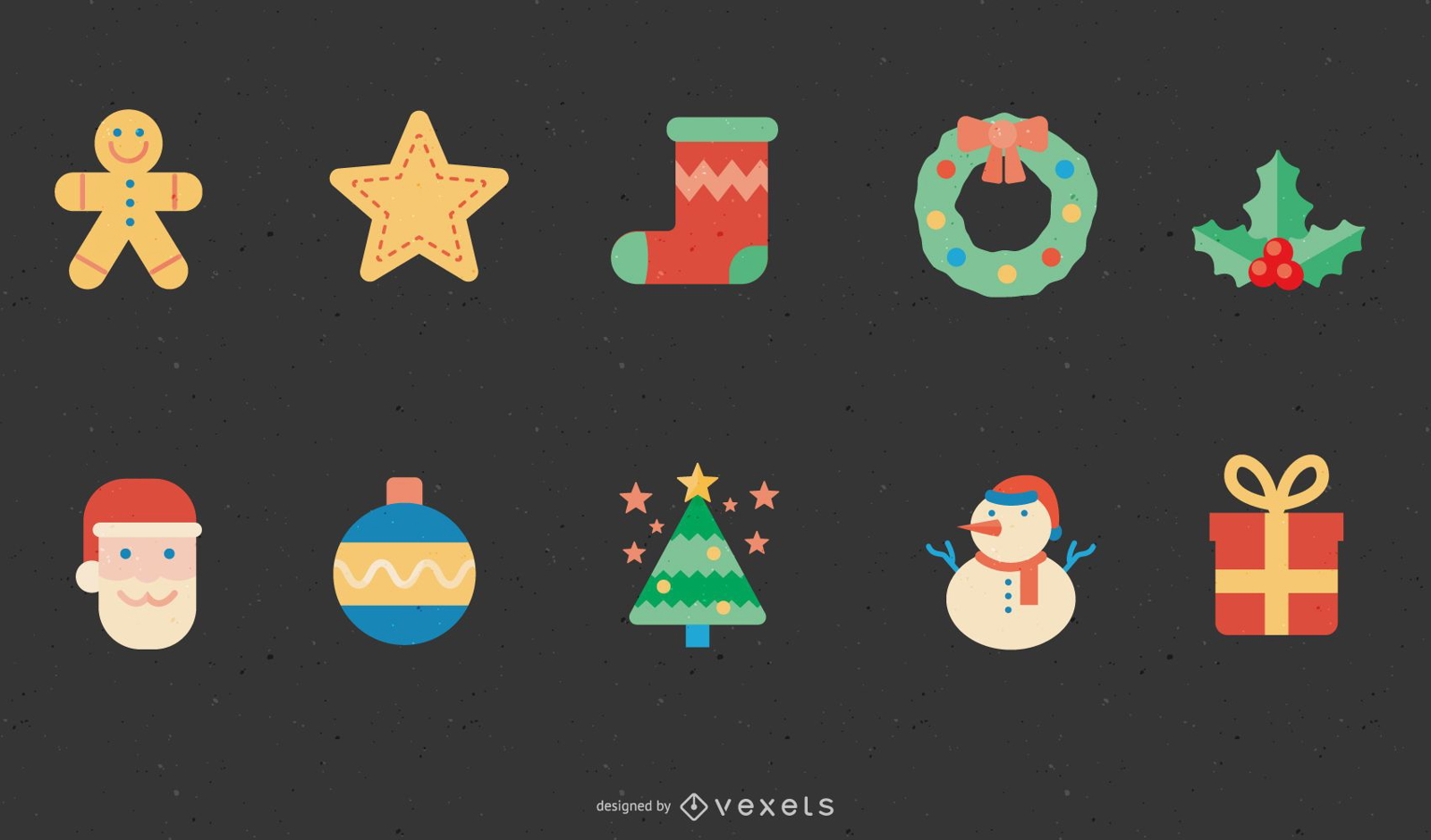 Free Christmas Icons Vector Download