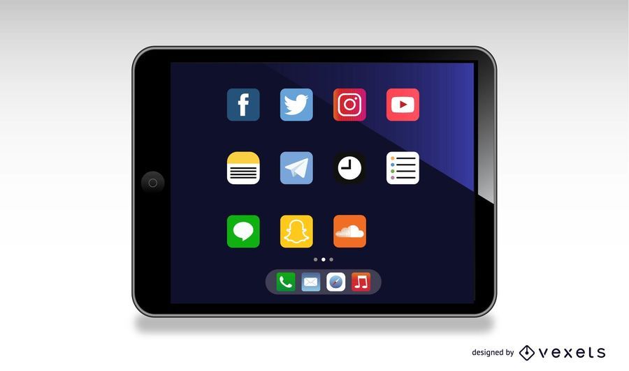 Ipad tablet illustration Ipad tablet illustration