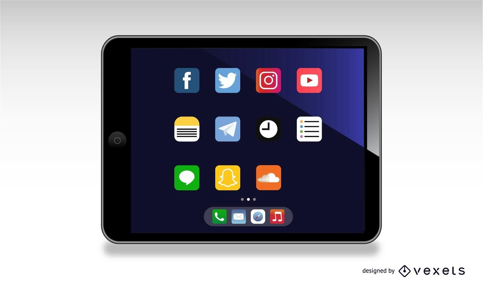 Ipad tablet illustration