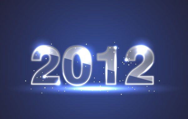 Blue New Year Background