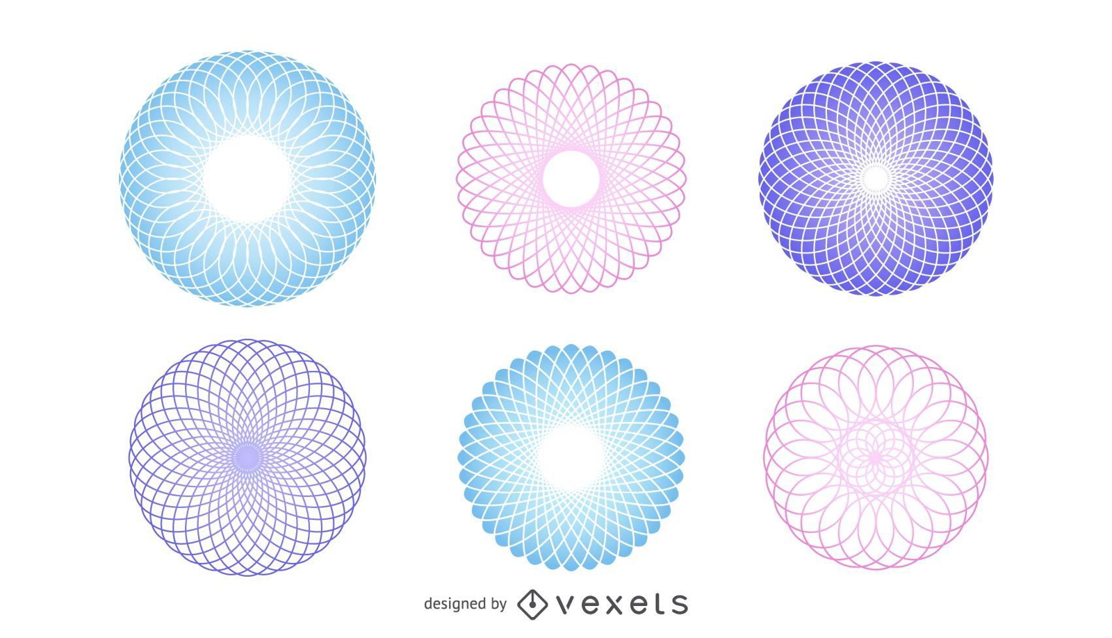 Vector de esferas poligonales