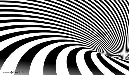 Abstrakter spiralförmig gestreifter Vektor
