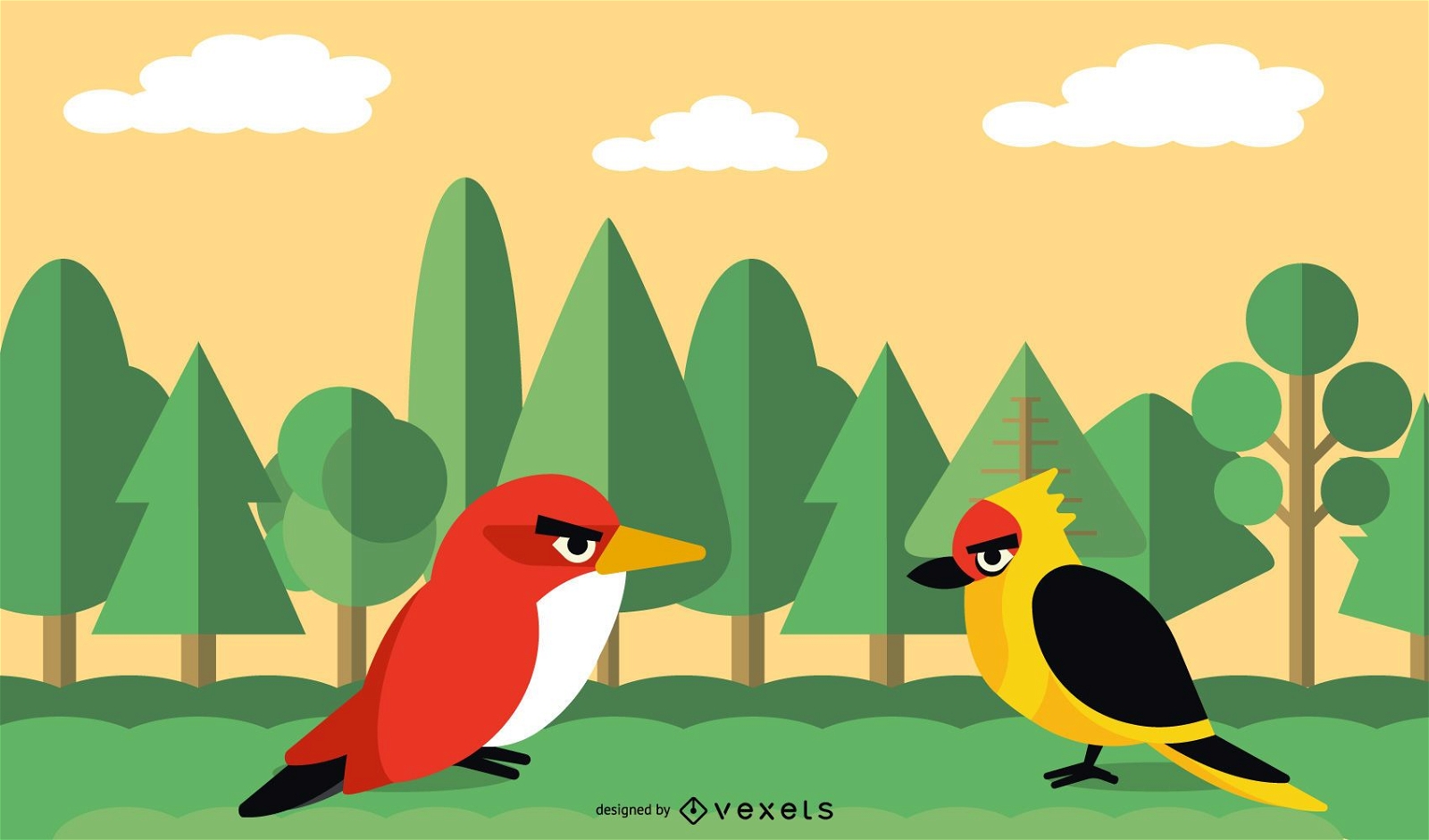 Vector libre dibujo Angry Birds