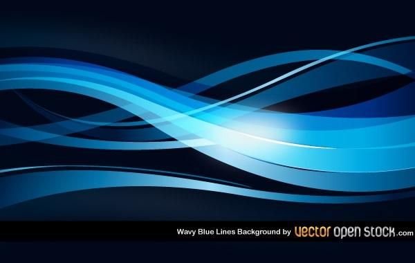 Wavy Blue Lines Background Wavy Blue Lines Background