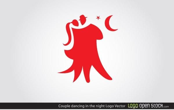 Couple Dancing Logo Couple Dancing Logo