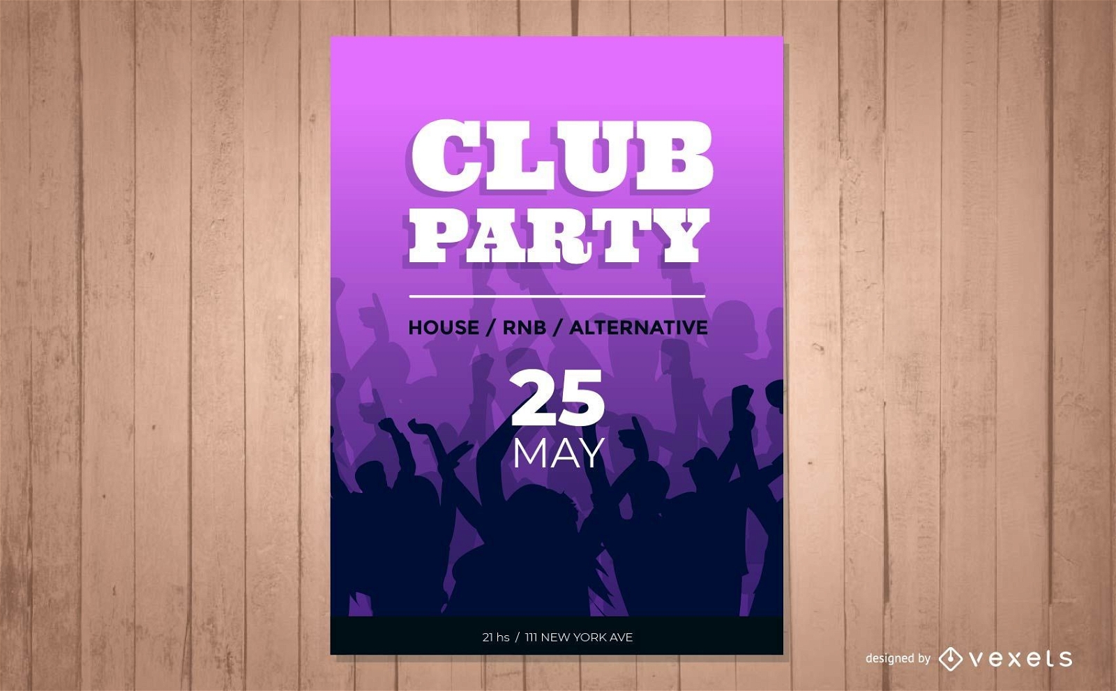 Vektor-Club-Plakat