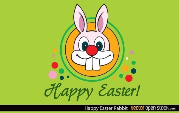 Conejo de Pascua feliz