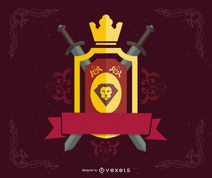Vector escudo heráldico