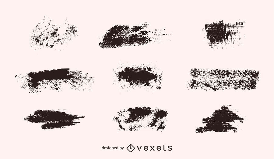 Vector Grunge Shapes Set Vector Grunge Shapes Set