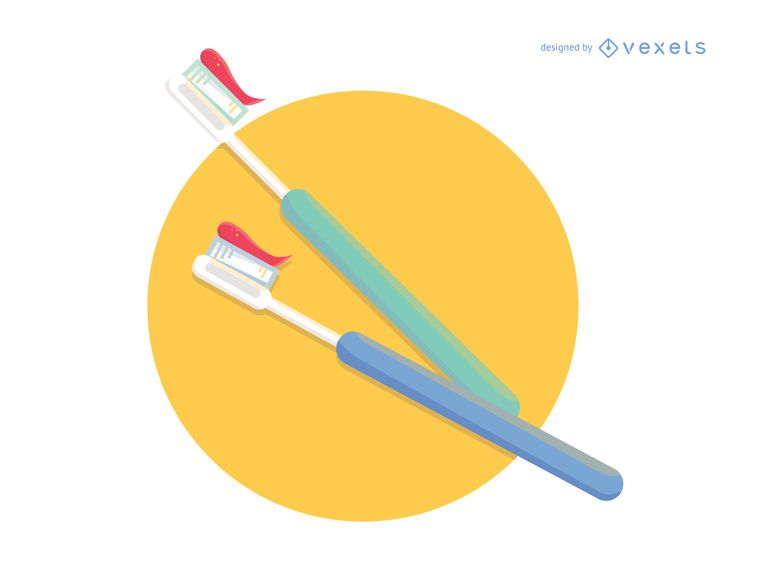 Vector de cepillo de dientes Vector de cepillo de dientes