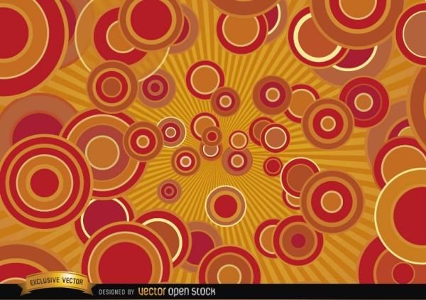 Orange Red Circle Background Orange Red Circle Background
