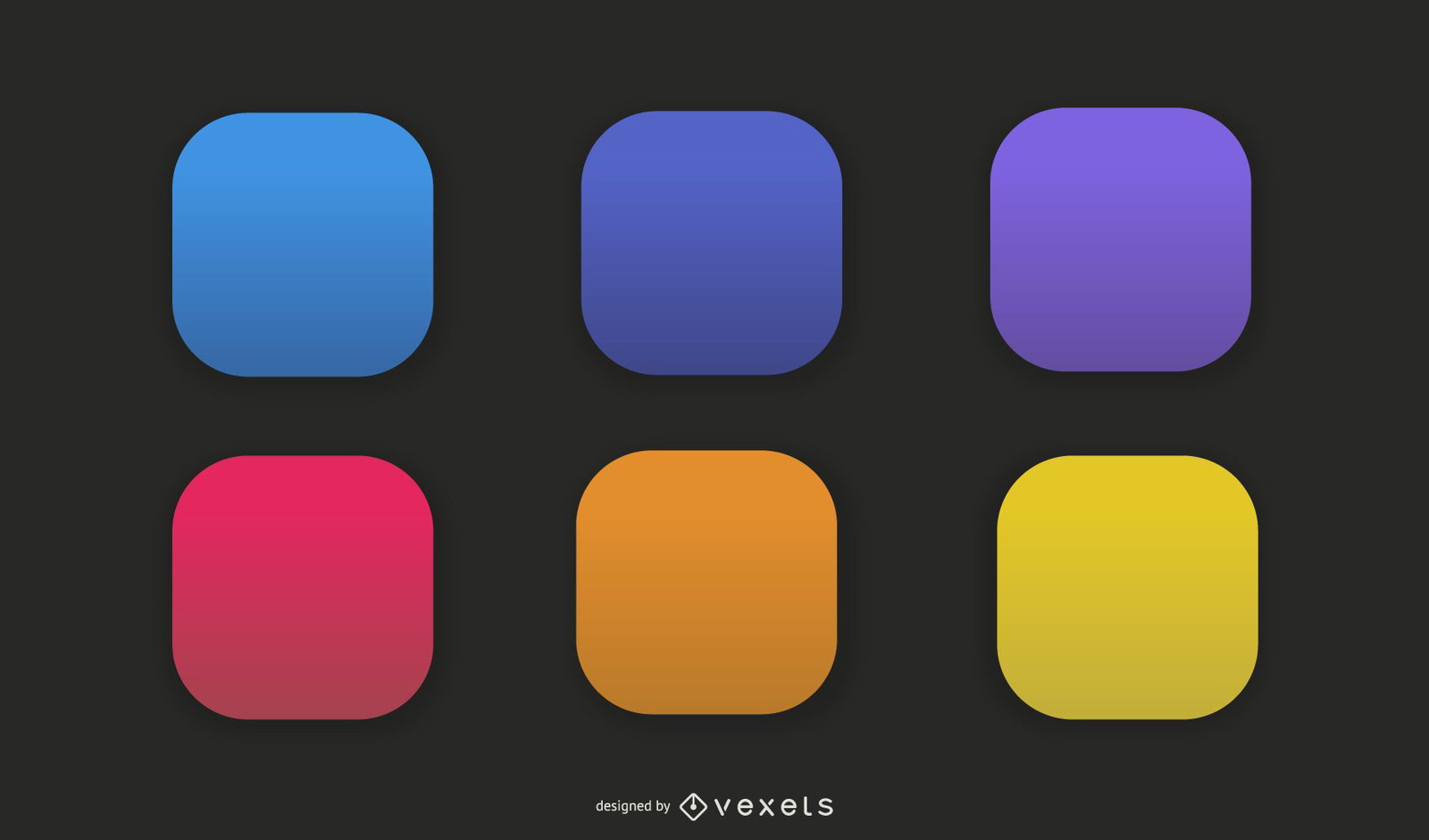 App Vector Icons Background Set