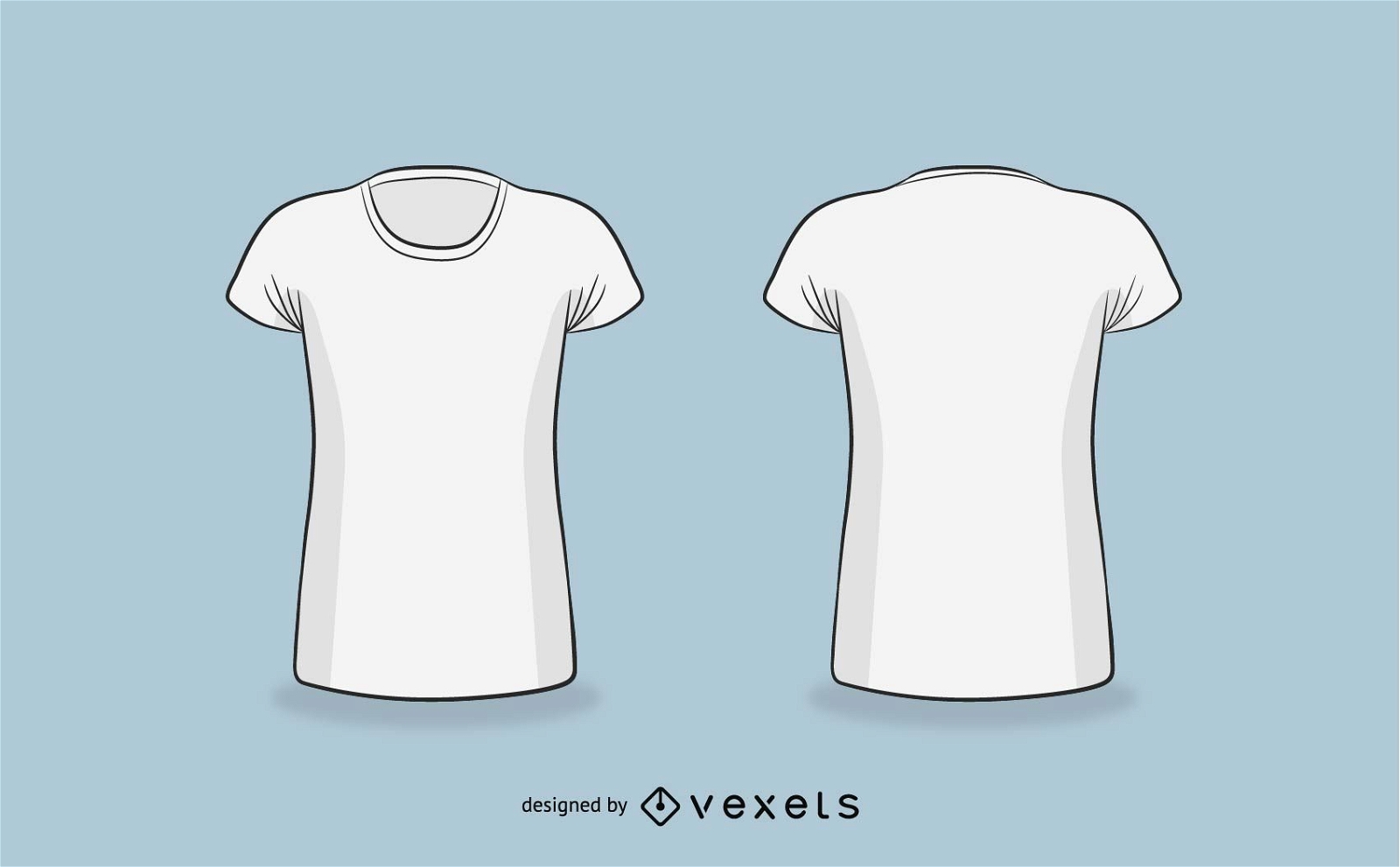 Conjunto de design de camiseta branca