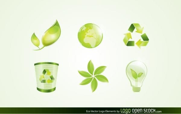 Eco Vector Logo Elements Eco Vector Logo Elements