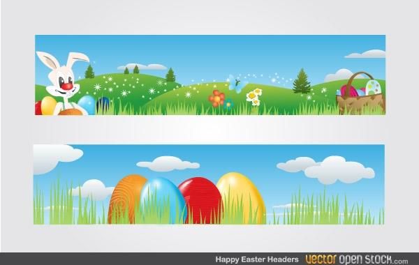 Happy Easter Headers Happy Easter Headers