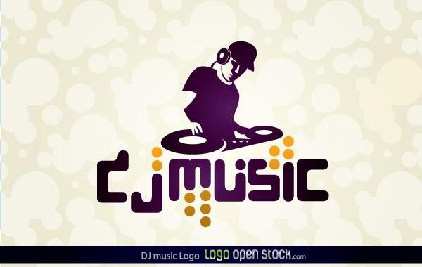 Logotipo de DJ Music Logotipo de DJ Music