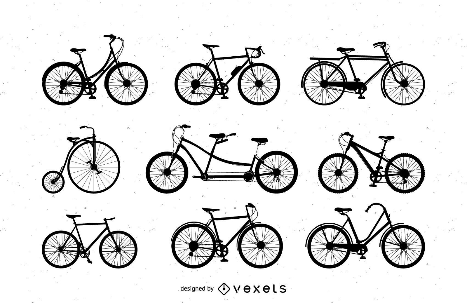 Arte vetorial: Bicicletas
