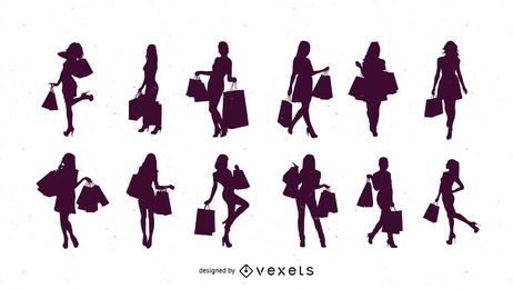Silueta compras mujeres