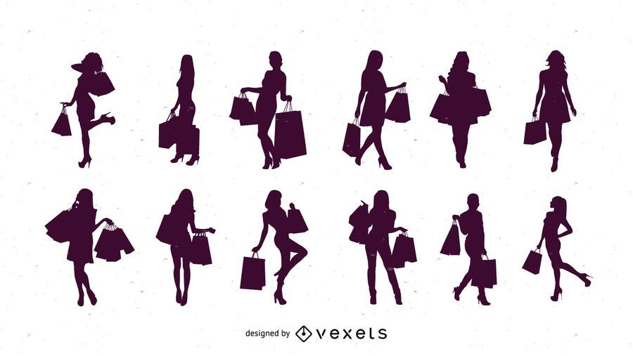 Silhouette Shopping Women Silhouette Shopping Women