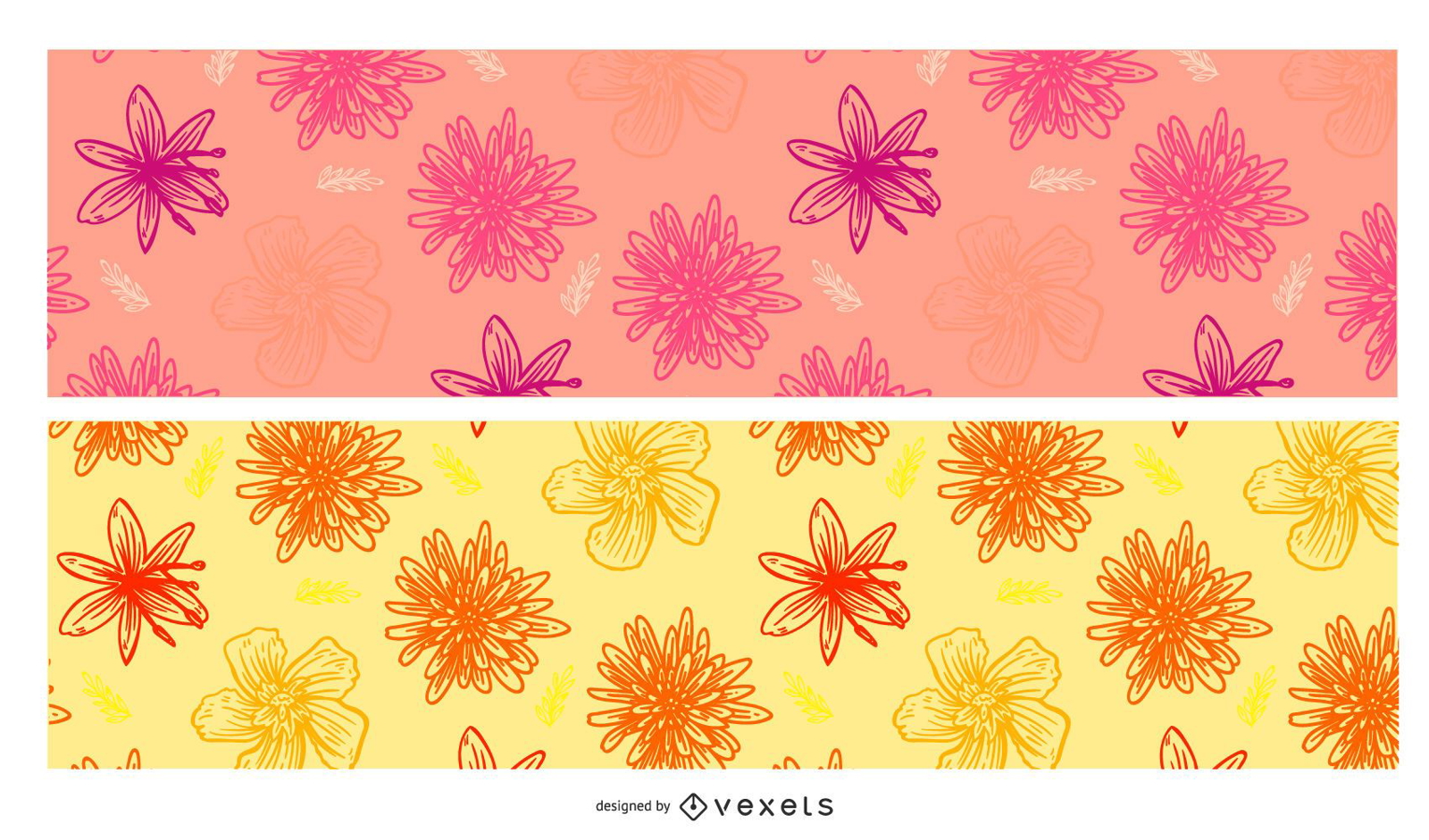 fondos florales vector