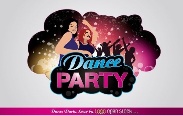 Logotipo da festa de dança