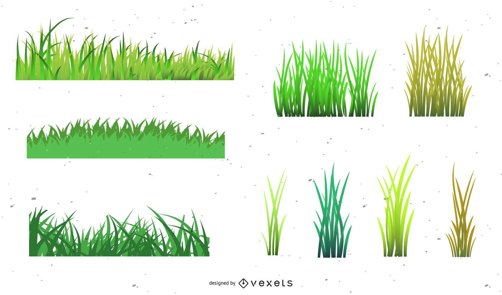 Estilos de hierba vectorial