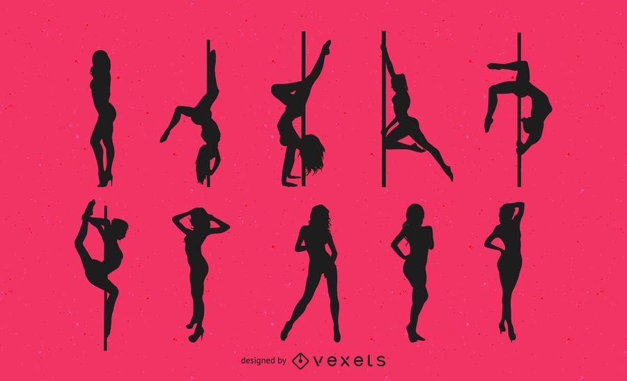 Silhouette Striptease Dancers Silhouette Striptease Dancers