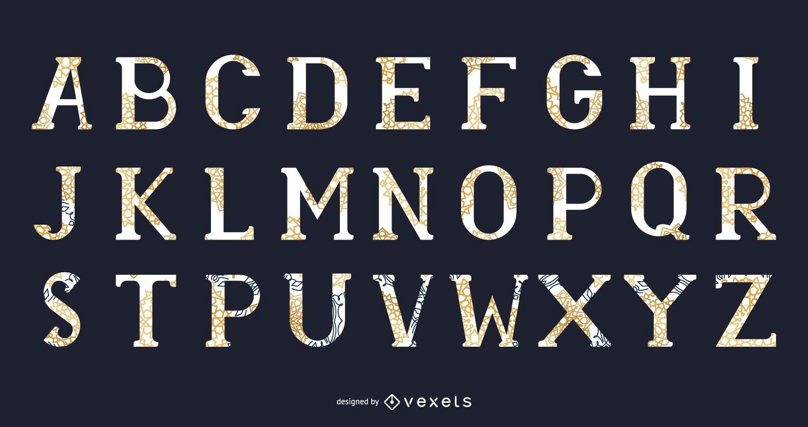 13 tipografía vectorial abstracta