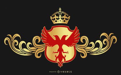 Großer freier Vektor heraldischer Schild Großer freier Vektor heraldischer Schild