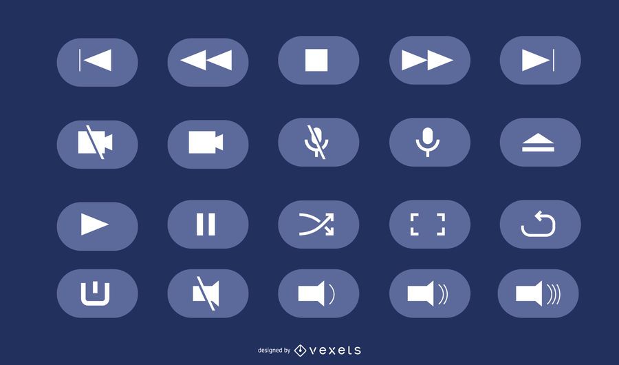 Vector UI buttons Vector UI buttons