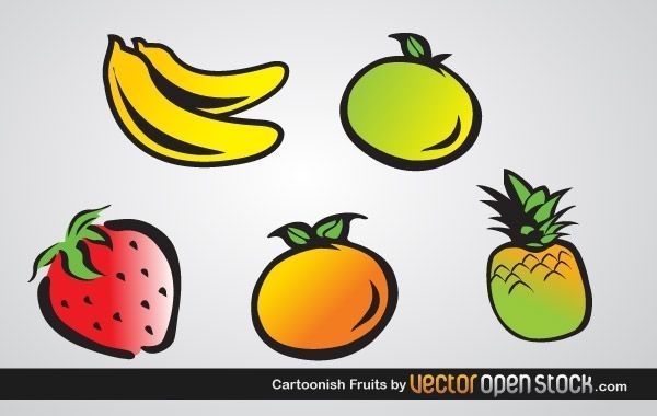 Cartoonish Fruits
