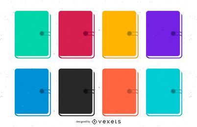8 Flat Document Folders Vector 8 Flat Document Folders Vector