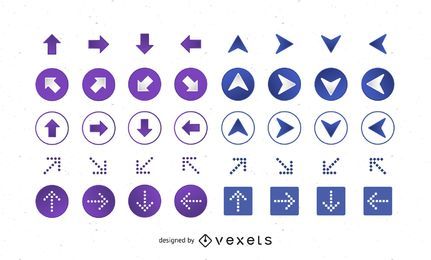 64 Vector Arrow Icons