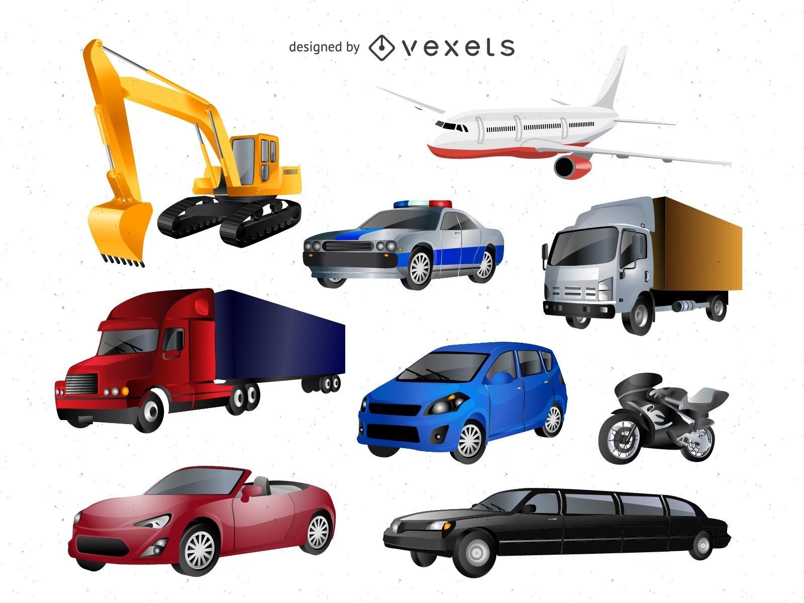 Transport-Vektor-Icons-Paket